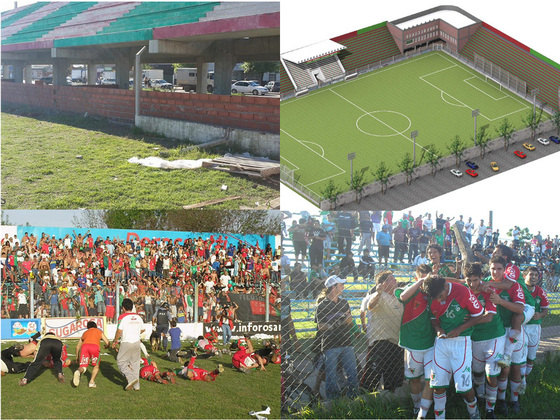 El proyecto del Estadio (y la foto actual). Los festejos de 2006 y 2009. Aguirre crece.