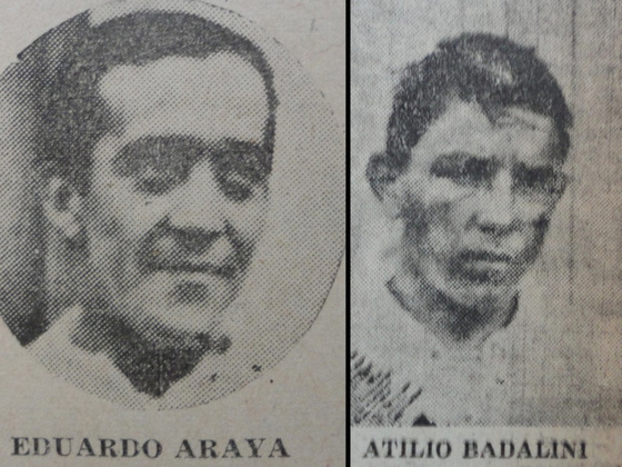 Araya fue el arquero del Seleccionado que venci&oacute; 3 a 0 a Buenos Aires por la Copa Reyna. Atilio Badalini, con 22 a&ntilde;os, fue el centrodelantero titular del Newell's campe&oacute;n en 1918.