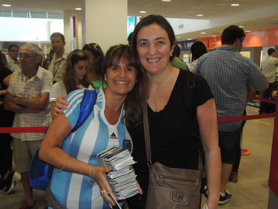 Débora Edreira y Silvina Giammaría, pilares fundamentales en el viaje.