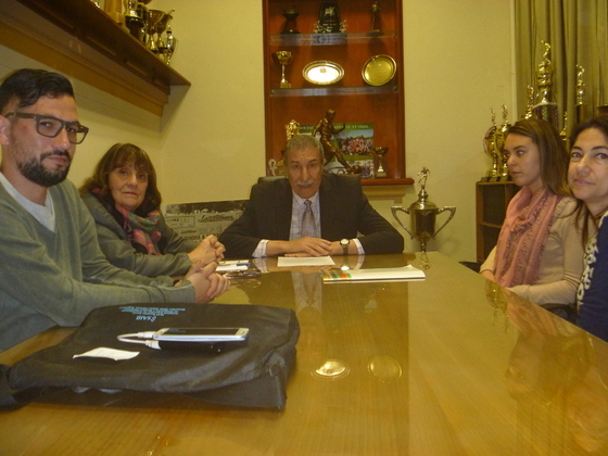 Pellegrini y Giammaria, en la ARF, se reunieron con los emisarios del Ministerio de Educaci&oacute;n.