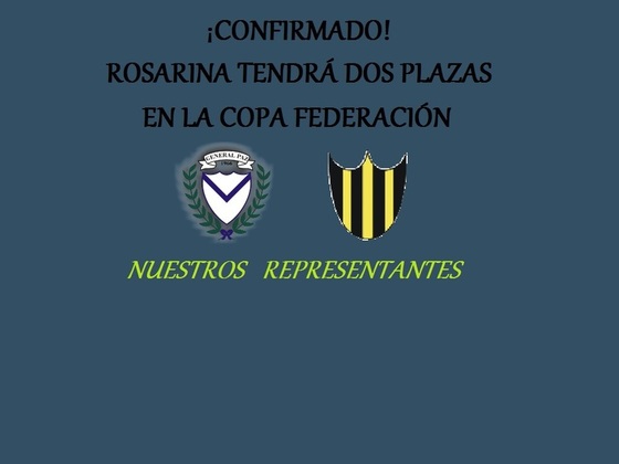 General Paz y Alianza Sport ser&aacute;n los clubes que representen a Rosarina desde el 22 de enero.