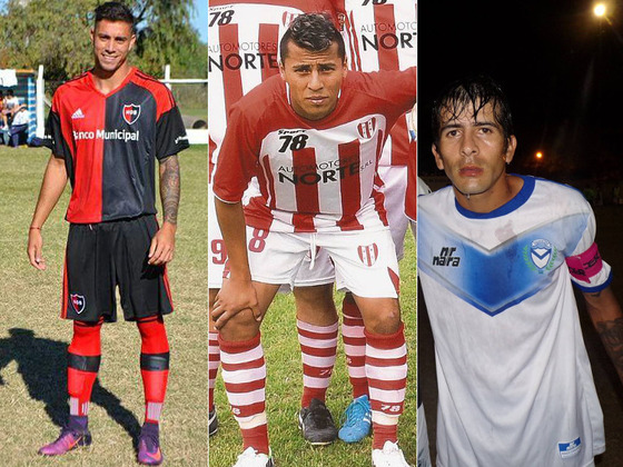 Alejandro Basualdo (centro), es el m&aacute;ximo goleador. Corica y Ayala (der. e izq.), los escoltas.
