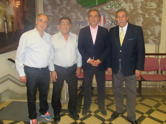 De izq. a derecha: Vicente De Luise, Carlos Benítez, Javier Lozano y Mario Giammaria.