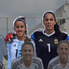 "La china" Virginia Gómez, y "la flaca" Vanina Correa, durante la última gira de la Selección.