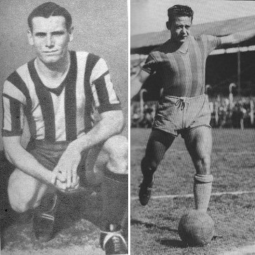 Alfredo Fogel se afianzó en la primera de Central en 1938. El "torito" Waldino Aguirre llegó al club en 1941.