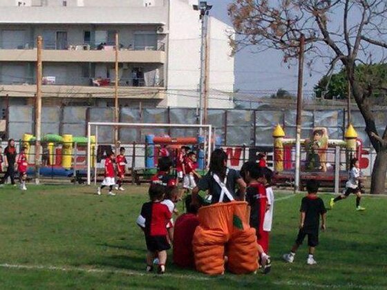 Cerca de 6 inflables se alquilaron para hacer saltar del más grande al más chiquito.