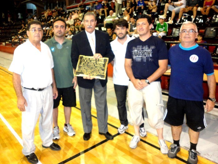 C. Benítez, L. Taravini (DT de Santa Fe), M. Giammaría, E. Rahí, C. Cañete y A. "chiqui" García.