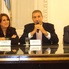 Mario Giammaría y Mónica Fein fueron los oradores principales de la Conferencia de Prensa