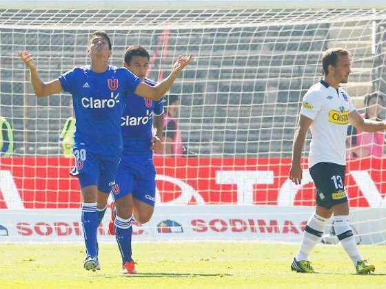 El domingo le empató dos veces el clásico al Colo-Colo. Al final terminaron ganando.