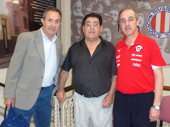 De Luise recorrió las instalaciones de la Casa, junto a Carlos Benítez, Coordinador de Futsal.