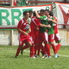 Festejo del gol de Fabricio Zacarías, que empujó a la red un centro de Bruno Milanesio.