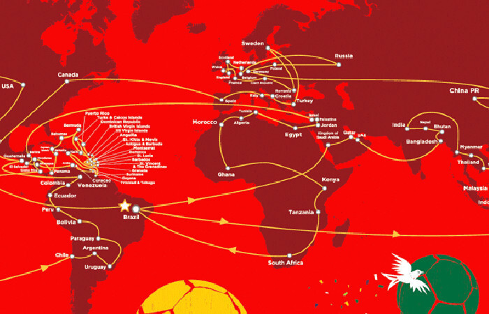 Actualmente la Copa del Mundo se encuentra en su recorrida por el Caribe.