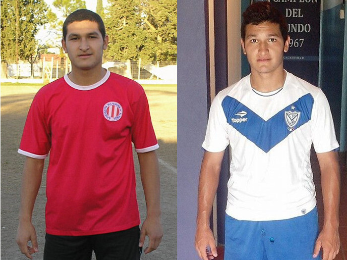 Matías Aguirre, el día que metió tres goles con la Selección Sub16; y con su actual casaca.