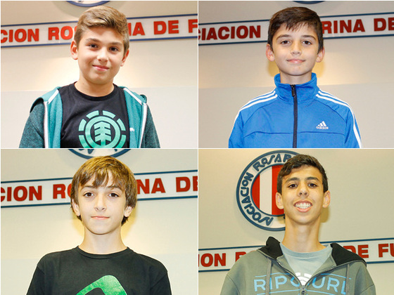Arriba: Galo Bernardini y Joaquín Piazza, Abajo: Gianluca Barchiesi y Lucio De Marco.