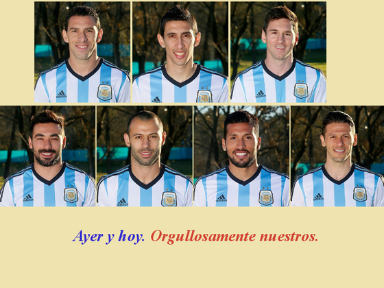 Los representantes de la Asociación Rosarina de Fútbol en el Mundial Brasil 2014.