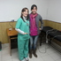 María Noel Panto y Alejandra Mobilia, las doctoras que están realizando las revisaciones.