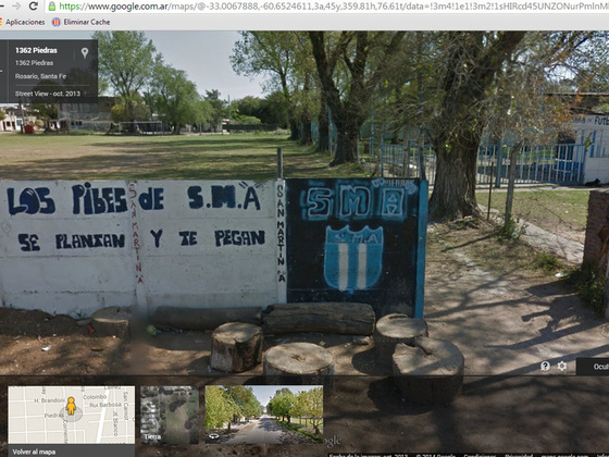 San Martín, humilde club afiliado en esta temporada a la Asociación Rosarina de Fútbol.