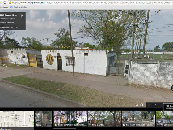Oriental, en Buenos Aires y Lainez. La fachada del aurinegro, inmortalizada para el mundo.