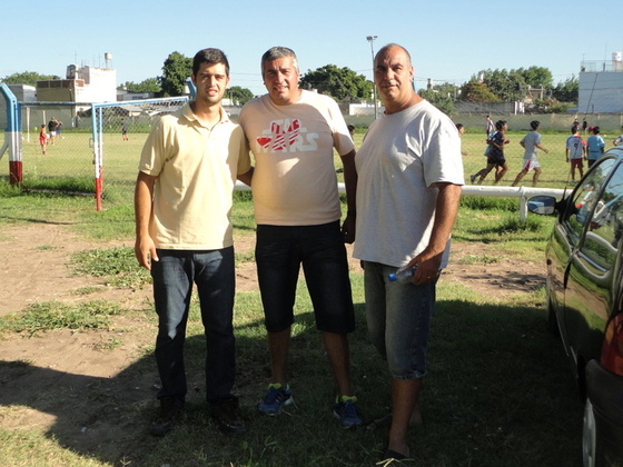 Matías López, Gustavo Herrera y Leandro Guardón, tres colaboradores permanentes en Tiro.