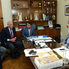 Mario Giammaría, junto al Gobernador Antonio Bonfatti, durante la reunión en AFA.