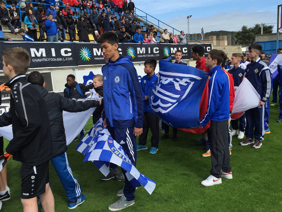 Los juveniles del Chelsea de Inglaterra, otro de los grandes clubes que entró al MIC 15.