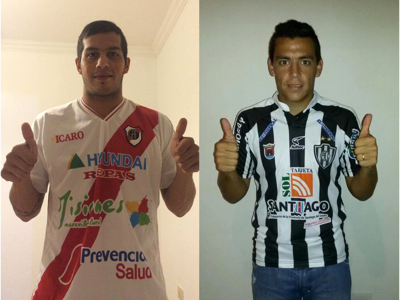 Camisetas intercambiadas. Lucas se fotografió con la de Milton y viceversa.