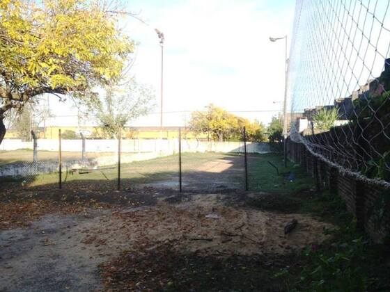 El rect&aacute;ngulo del fondo, en el predio de Banco, se convertir&aacute; en cancha de f&uacute;tbol 5.