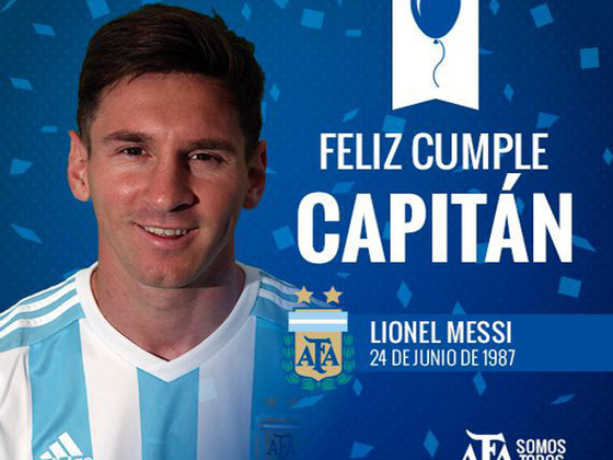 El saludo que hoy le dedicó la Asociación del Fútbol Argentino.