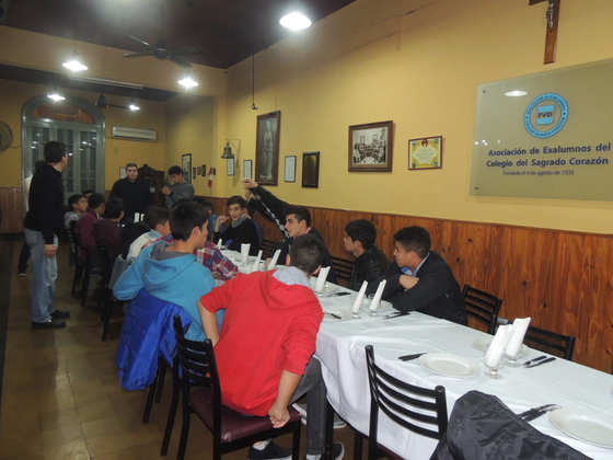 Los chicos compartieron anécdotas del torneo y se divirtieron durante la cena.