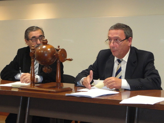 Norberto Busso, Vicepresidente Segundo, y Fernando Verdol&iacute;n, Secretario de Actas de la ARF.