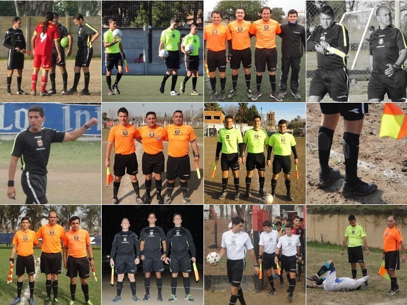 Omnipresentes. En todas las canchas, hoy incluso en su día, los árbitros trabajan con pasión.