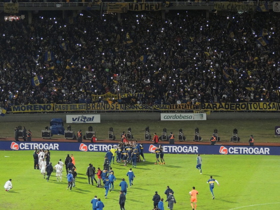 El final. Boca festeja y Central se va contra Aumente y Delfino. No era lo esperado.