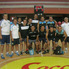 César D'ascanio, Adrián Baigorria y Lucas Maldonado, junto al resto de los árbitros y los instructores en el VII Torneo Nacional de Futsal.