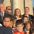 El Presidente Giammaría, en el Acto del 110 Aniversario, junto al Gobernador y la Intendenta.