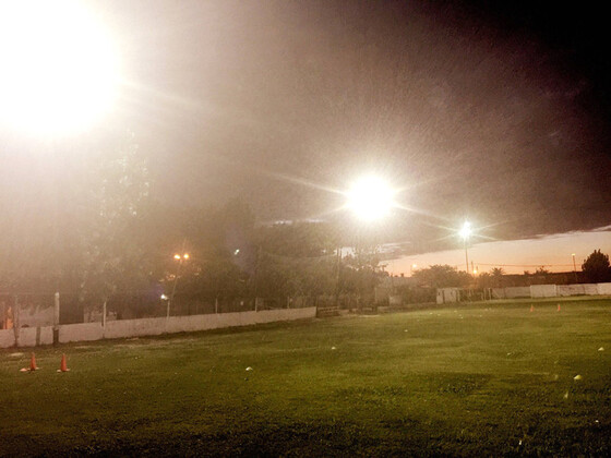 Orgullo bancario. Los dirigentes, y la gran familia del club, están felices con estas obras.