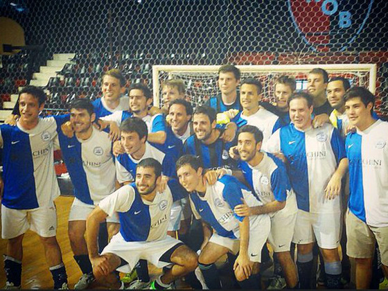 Unión Sionista fue el mejor del 2015. Ganó el Clausura y venció a Jockey Club (campeón del Apertura) en la súper final. Foto: Twitter @UsarFutsal.