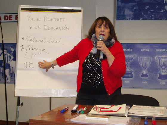 La ex docente Beatriz Pellegrini brindó conceptos muy claros en relación a la educación.