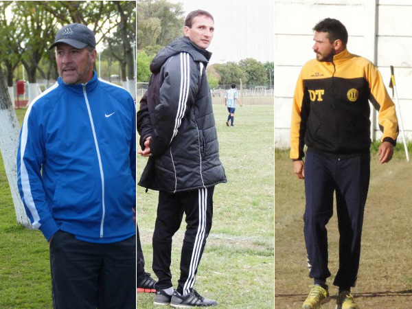 Claudio D'alberti, Andrés Cabrera y Damián Previtti. Técnicos de Rosarina que opinaron.