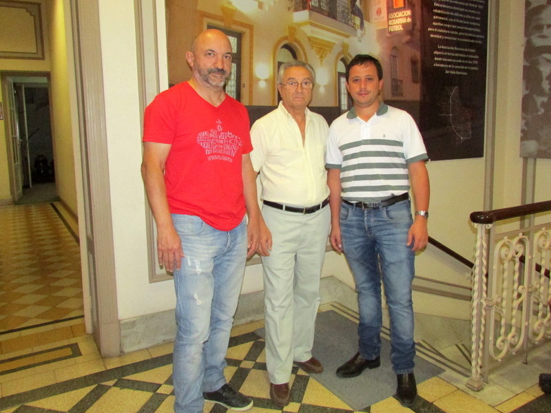 Arcadigni, D'ascanio y Brigi, en la reunión que mantuvieron en la Asociación Rosarina.