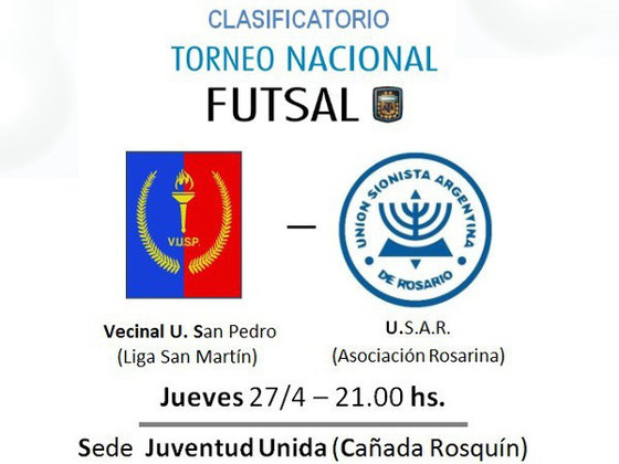 Así promocionaron en Cañada Rosquín el encuentro entre el local y el equipo rosarino.