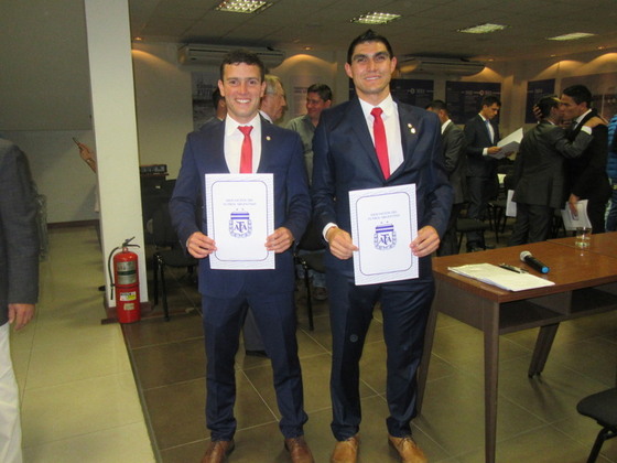 Maximiliano Macheroni y Gonzalo Ferrari, los representantes del arbitraje de nuestra ciudad.