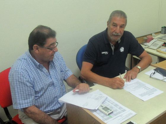 Mario Giammaria, Presidente de la Rosarina, rubricó el Acta Acuerdo por el cuadrangular.