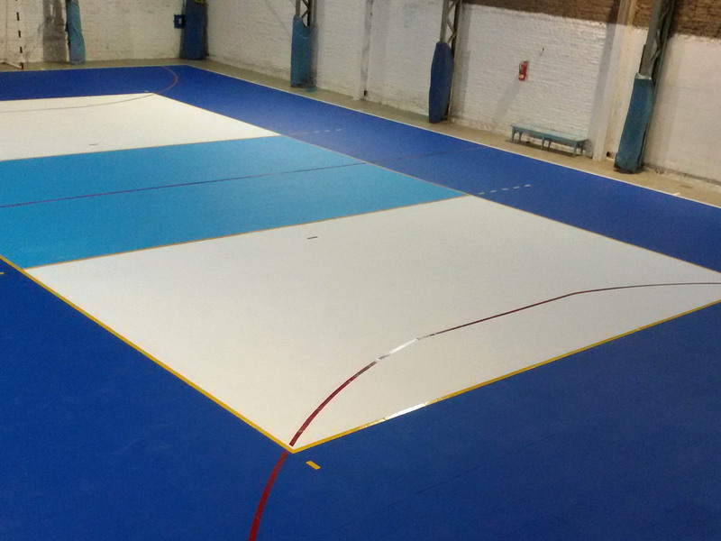 Impecable, así quedó la cancha de Banco Nación. Dan ganas de que el balón empiece a correr.