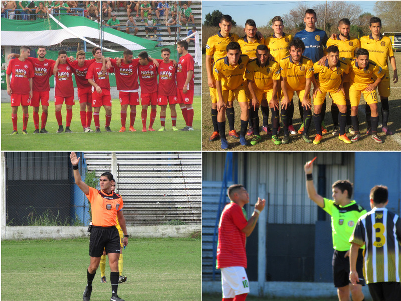 Central y Provincial, los que lideran en juego limpio. Gonzalo Ferrari, uno de los que más dirigió, y Silvio García, que arbitró el clásico entre Oriental y Coronel Aguirre el año pasado.