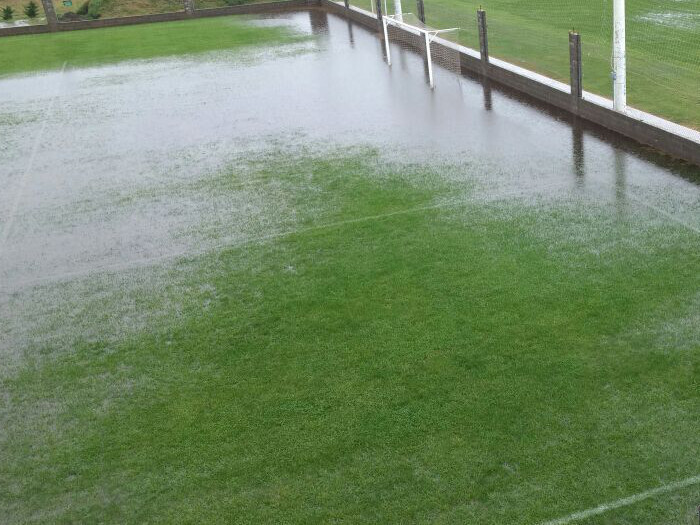 Las lluvias caídas en las últimas horas han sido muy intensas en toda la región. Foto: Web.