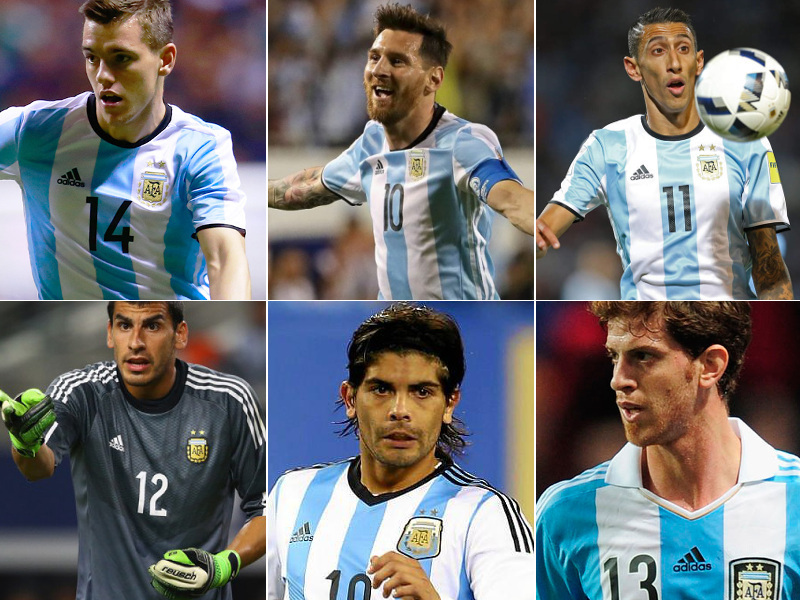 Giovani Lo Celso, Lionel Messi, Ángel Di María, Nahuel Guzmán, Ever Banega y Cristian Ansaldi. Los rosarinos que coparán Rusia el mes que viene.