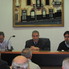 El Presidente Mario Giammaria y el Secrertario Fernando Verdolin durante la reunión.