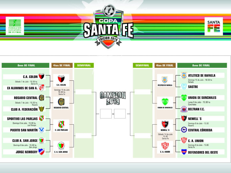 Así quedó el cuadro de partidos en la III Edición de Copa Santa Fe.