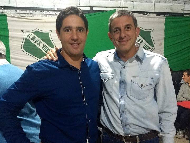 Pablo Montero y Franco Scala, máximas autoridades de Lux que juegan juntos en Veteranos.