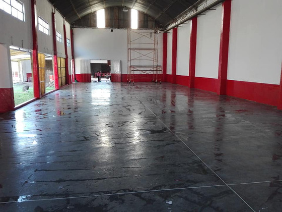 Así quedó el gimnasio que ahora utiliza el voley en San Telmo. Una maravilla.
